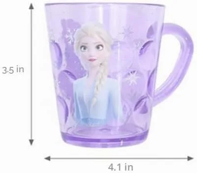Vista 4 de Everyday Delights, Disney Frozen Queen Elsa - Vaso de plástico ABS duradero, 8.5 fl oz
