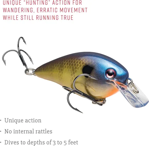 Vista 4 de Strike King KVD 1.5 Hard Knock - Señuelo de pesca, 3/8 onzas, ojos realistas 3D