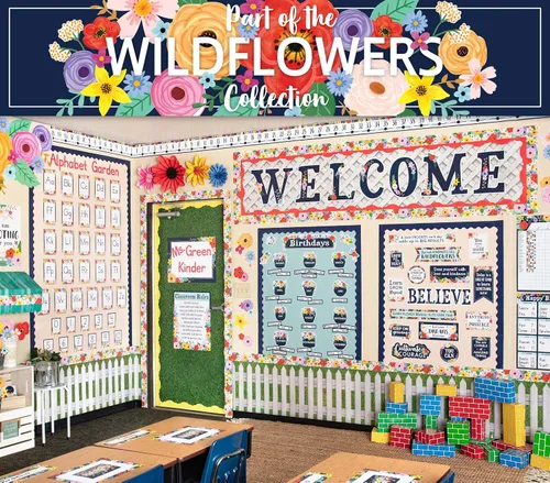 Vista 7 de Teacher Created Resources Tablero de anuncios del alfabeto de flores silvestres (TCR6818)