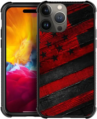 Vista 27 de DJSOK Funda para iPhone 11, Fundas para iPhone 11 con diseño de bandera de la policía estadounidense para hombres y mujeres, Funda trasera