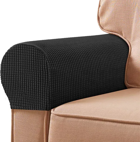 Vista 19 de Fundas de poliéster de alta elasticidad para reposabrazos de sofá, fundas impermeables para muebles, tela de elastano antimanchas, juego de 2