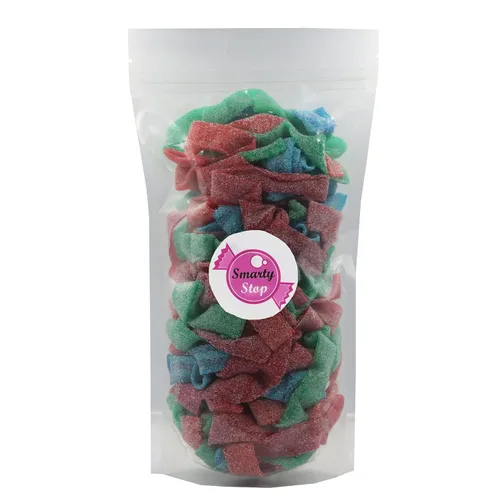 Vista 4 de Smarty Stop - Cintas de gomita de caramelo agrio de todos los sabores, 1 libra (surtido)