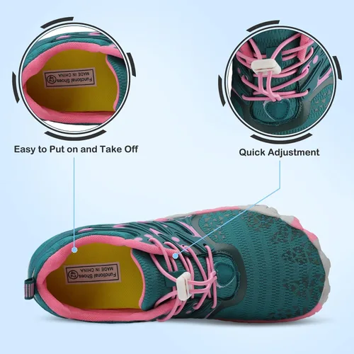 Vista 8 de L-RUN Zapatos de agua atléticos para senderismo para hombre y mujer