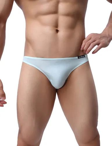 Vista 3 de Ropa interior para hombre, paquete de 4 unidades de slips clásicos con cintura baja elástica