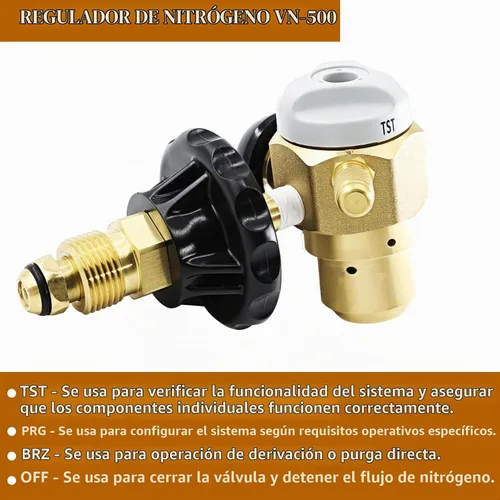Vista 3 de Válvula de control del regulador de purga de nitrógeno VN-500