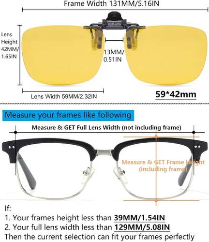 Vista 4 de Gafas de sol polarizadas con clip de metal abatible sin borde para gafas de prescripción