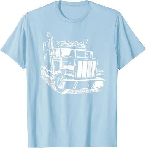 Vista 99 de Diesel Big Rig 18 Wheeler - Camiseta de camionero para camionero, Negro, S