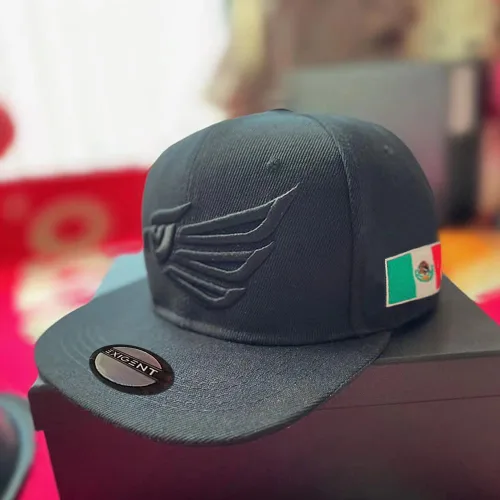 Vista 5 de EXIGENT Gorra de béisbol de México, ajustable, logotipo bordado