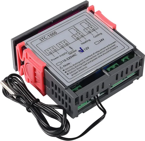 Vista 6 de 2 unids STC-1000 controlador de temperatura digital 12 V termostato incubadora termorregulador relé calefacción refrigeración con sensor cable