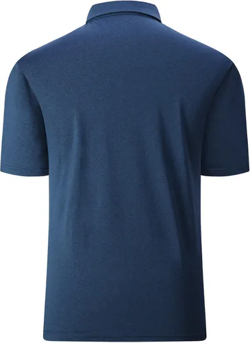 Vista 5 de V VALANCH Polo de golf de manga corta para hombre, estilo casual, con cuello que absorbe la humedad