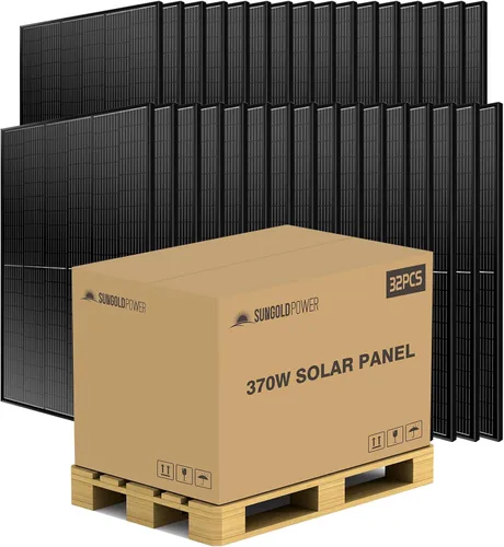 Vista 22 de SUNGOLDPOWER 8 piezas de paneles solares monocristalinos de 370 W, celda solar de grado A, impermeable IP68, panel solar de alta eficiencia