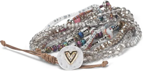 Vista 3 de DEMDACO Cuentas Love azul turquesa talla única que se adapta a la mayoría de pulseras de cristal y metal