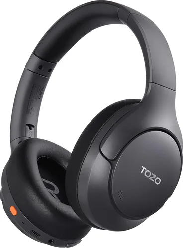 Vista 10 de TOZO Auriculares inalámbricos con cancelación de ruido híbridos HT3, 90H Negro