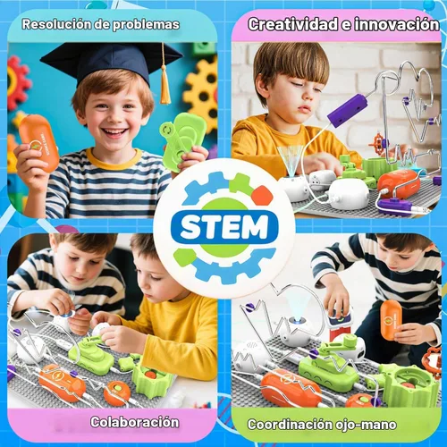 Vista 3 de SMILESSKIDDO Kits de ciencia, juguetes STEM de electrónica, más de 300