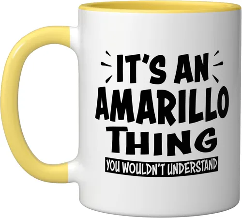 Vista 9 de Amarillo Trip Lovers Thing You Wouldn't Understand Ceramic Mug, Black/White
