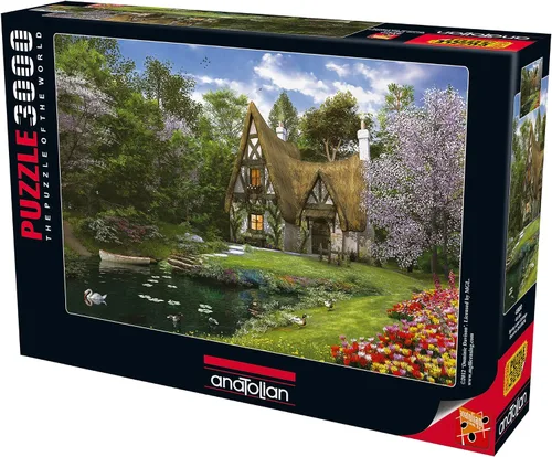 Vista 4 de Anatolian Puzzle - Faro azul, rompecabezas de 3000 piezas, #4936