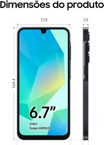 Vista 10 de SAMSUNG Galaxy A16 4G Dual SIM (128 GB, 2025) 6.7" 90Hz AMOLED, resistente a salpicaduras, 8 núcleos, cámara de 50 MP