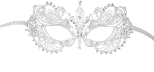 Vista 20 de Coddsmz Máscara de metal cortada con láser para mujer, máscara veneciana de Mardi Gras, máscara de Halloween 1-oro rosa