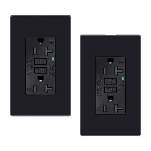 Vista 7 de 15 Amp GFCI Outlet with USB C Ports & USB-A, 1PCS 24W Self-Testing GFCI USB Combo with LED Indicator, Tamper Resistant for Kitchen & Bathroom