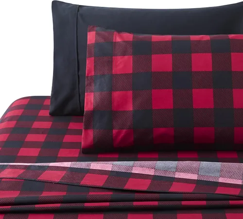 Vista 2 de Marina Decoration Ropa de cama ultra suave y sedosa con bolsillo profundo, rayón derivado de bambú para todas las estaciones, juego de sábanas de 6