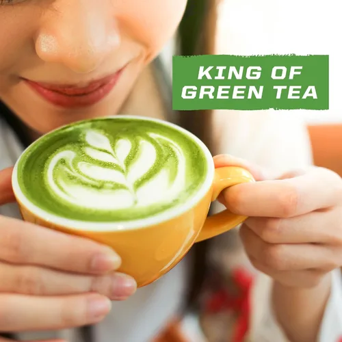 Vista 7 de Té verde matcha orgánico en polvo de grado culinario Matcha para batidos, hornear lattes, vegano, sin azúcar ni lácteos, 225 porciones Sunwarrior