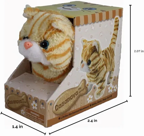 Vista 5 de Casanova El gatito mecánico, rayado anaranjado.