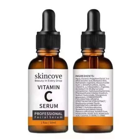 Vista 2 de Skincove - Suero facial antienvejecimiento con vitamina C, ácido hialurónico, suero iluminador de vitamina E, tono uniforme de la piel, mejora