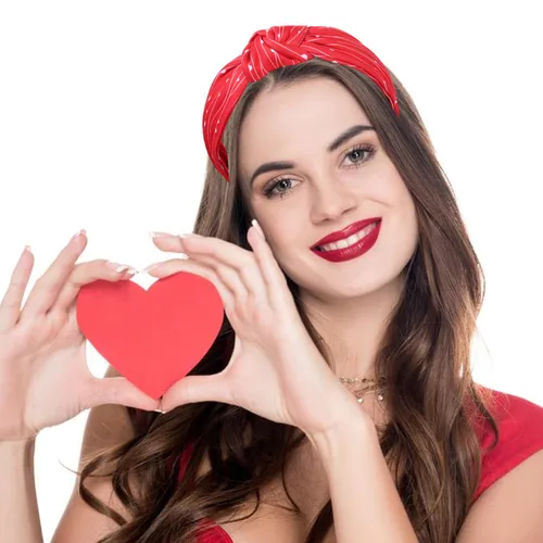Vista 73 de YAHPERN Diadema para el día de San Valentín para mujer, colorida diadema de algodón con estampado de corazón de conversación XOXO Love, diadema