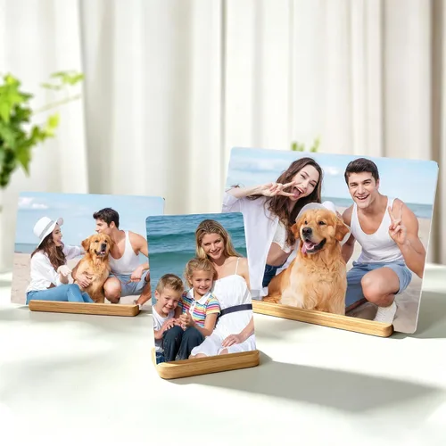 Vista 2 de Custom Style Impresiones de Fotos en Metal Personalizadas, Personaliza Tu Propio Marco de Fotos, Regalo de Imagen en Metal Personalizado