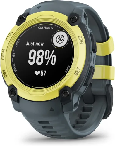 Vista 21 de Garmin Instinct® 3 45mm, pantalla AMOLED, reloj inteligente GPS resistente para exteriores, bisel reforzado con metal, linterna incorporada, hasta