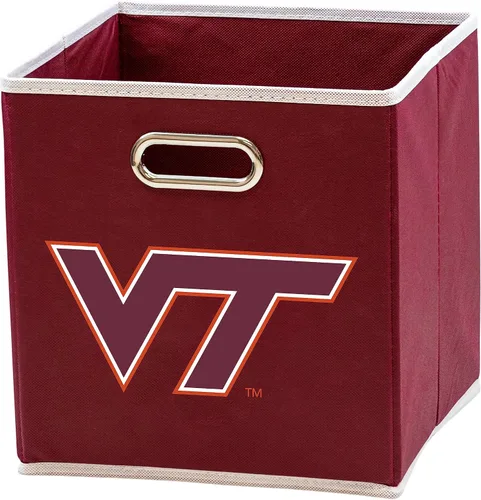 Vista 14 de Franklin Sports Cubos de almacenamiento de tela del equipo universitario de la NCAA hechos para adaptarse a organizadores de almacenamiento