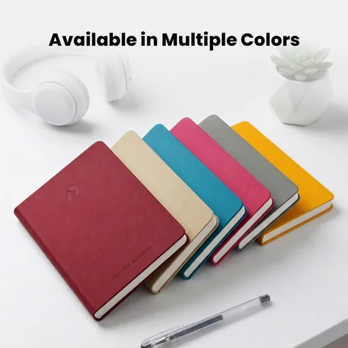Vista 3 de Nextnoid Cuaderno rayado para hombres - Papel grueso de 120 g/m² - 160 páginas - Cuaderno de tapa dura A5 para el trabajo - Ideal para escribir