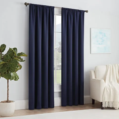 Vista 27 de Eclipse Thermapanel Cortina lisa de ventana moderna para oscurecer la habitación, con bolsillo para cortinero, para dormitorio (1 panel), 54 x 63