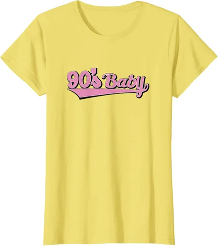 Vista 32 de 90s Baby Nostalgia Camiseta retro rosa con diseño estético, Blanco
