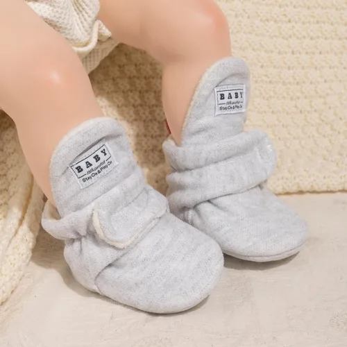 Vista 121 de Sawimlgy - Botines de algodón antideslizantes para recién nacido, con agarre, para cuna o para el invierno