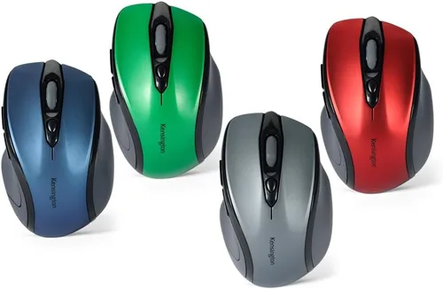 Vista 4 de Kensington Mouse inalámbrico Pro Fit de tamaño medio, verde esmeralda (K72424AM) Comfortable mid-size grip, wireless connection, reliable everyday