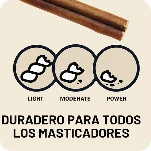 Vista 5 de Redbarn Pet Products All Natural Bully Sticks de 5 a 8 pulgadas para perros pequeños y grandes – Paquete variado de masticables saludables de larga