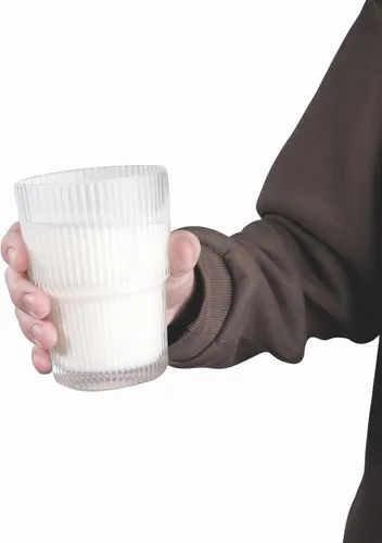 Vista 7 de Juego de 6 lindos vasos de vidrio acanalados, vaso de vidrio transparente vintage de 14 oz, estilo origami, diseño acanalado, ideal para agua, café