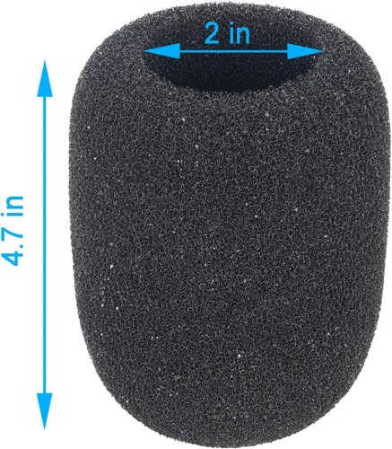 Vista 3 de YOUSHARES Filtro anti-pop para micrófono NT1-A - Funda de esponja para parabrisas de micrófono para Rode NT1-A, NT2-A, NTK, NT1000, NT2000, K2
