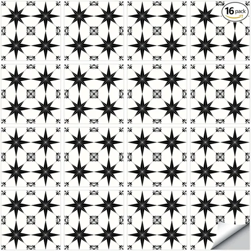 Vista 10 de 16 calcomanías decorativas estilo mandala, 6 x 6 pulgadas (DS-01-L)