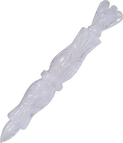 Vista 8 de Varita curativa de talla metafísica de amatista Lápiz de piedras preciosas talladas a mano de 6 pulgadas para meditación y masaje pagano Energía