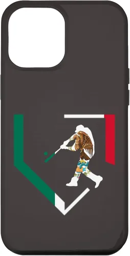 Vista 10 de Funda para iPhone 12 mini Mexico High School Baseball Player Mexican Flag Home Plate Case