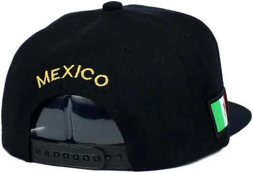 Vista 4 de Gorra de béisbol con logotipo federal del estado de México, bordada, con tapa plana