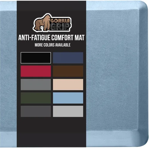 Vista 31 de Gorilla Grip - Tapete antifatiga acolchado para cocina, escritorio, ergonómico, superficie rugosa resistente a los rayones y al agua, para comodidad