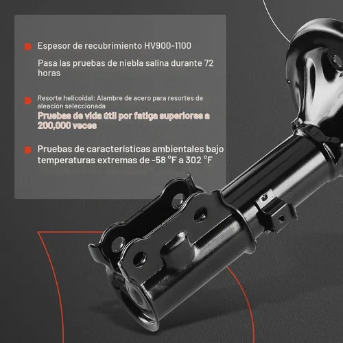 Vista 4 de A-Premium Par delantero [2] Conjunto de puntal compatible con Hyundai Accent 2000-2005, lado del conductor y del pasajero