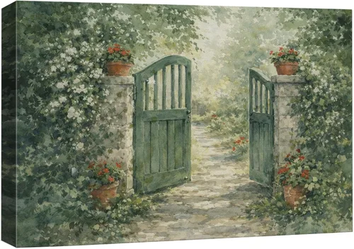 Vista 36 de wall26 Prado con álamos por Claude Monet - Arte moderno impresionista, arte en lienzo para el hogar, 12 x 18 pulgadas