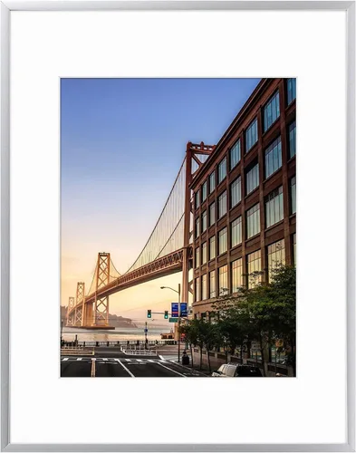 Vista 33 de Frametory, Portarretratos de aluminio negro de 6 x 8 pulgadas, juego de 1, ideal para mostrar fotos de 5 x 7 con paspartú o 6 x 8 sin paspartú