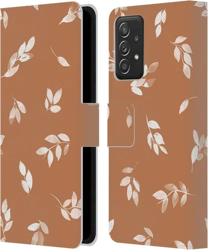 Vista 100 de Head Case Designs Officially Licensed Ninola Ditsy Flowers Yellow Nature Bold Leather Wallet Case Compatible with Samsung Galaxy A07 4G