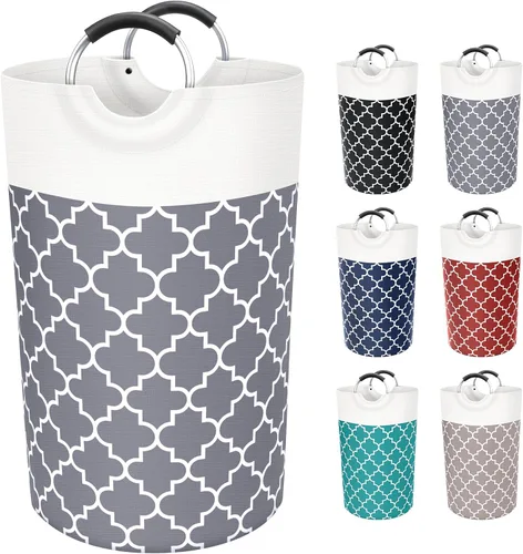 Vista 16 de Fabspace Cesta Grande para Ropa Sucia Cesto para Ropa Sucia Bolsa Contenedor de Lavado Bolsa para Ropa Plegable Alta con Asas Impermeable Viaje Baño