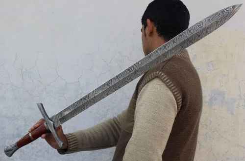 Vista 6 de Exclusivo legendario acero de Damasco/espada/daga/espada gladiosa de 37 pulgadas de largo